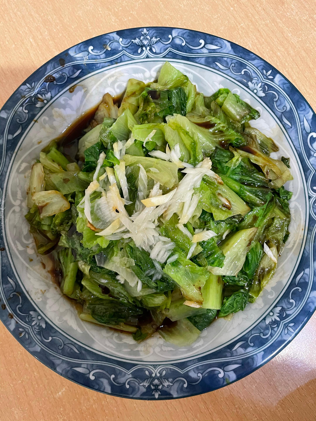 白灼西生菜