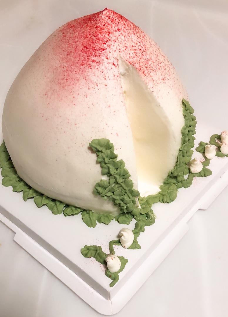 buganjiaolh做的寿桃蛋糕的详细做法