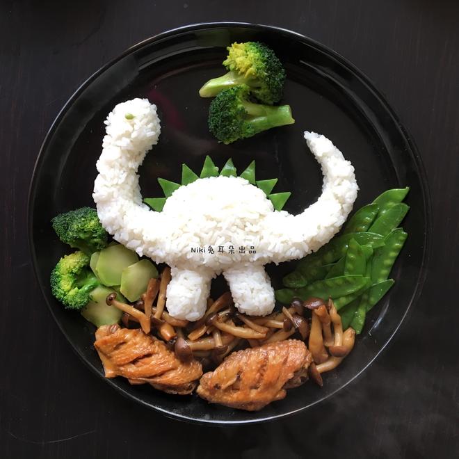 创意儿童餐之恐龙的做法