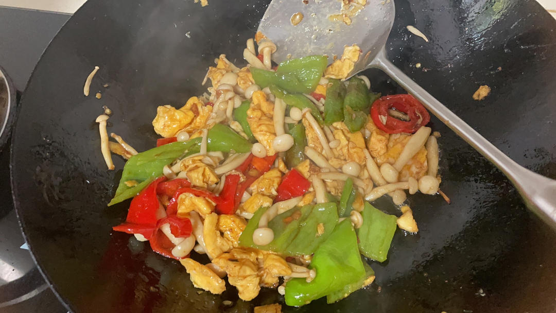 白玉菇炒火腿