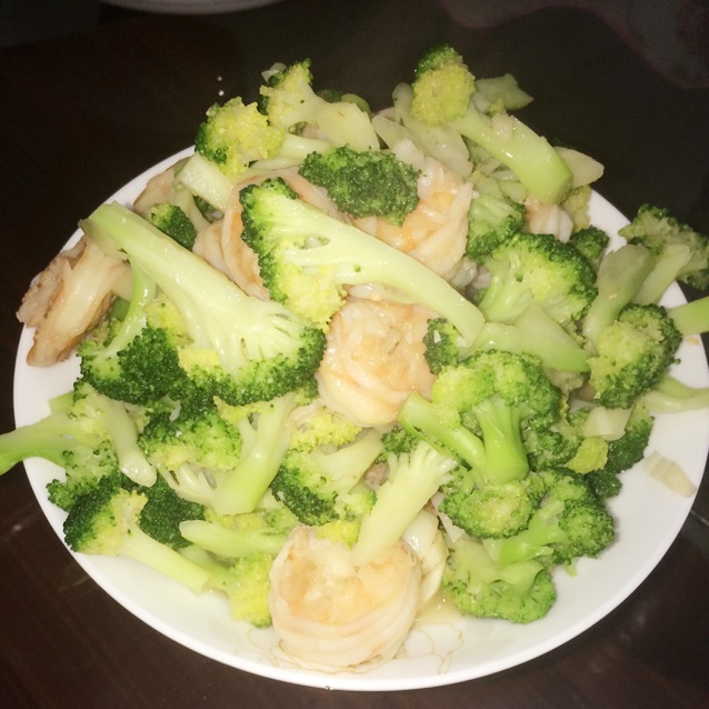 西兰花炒虾仁