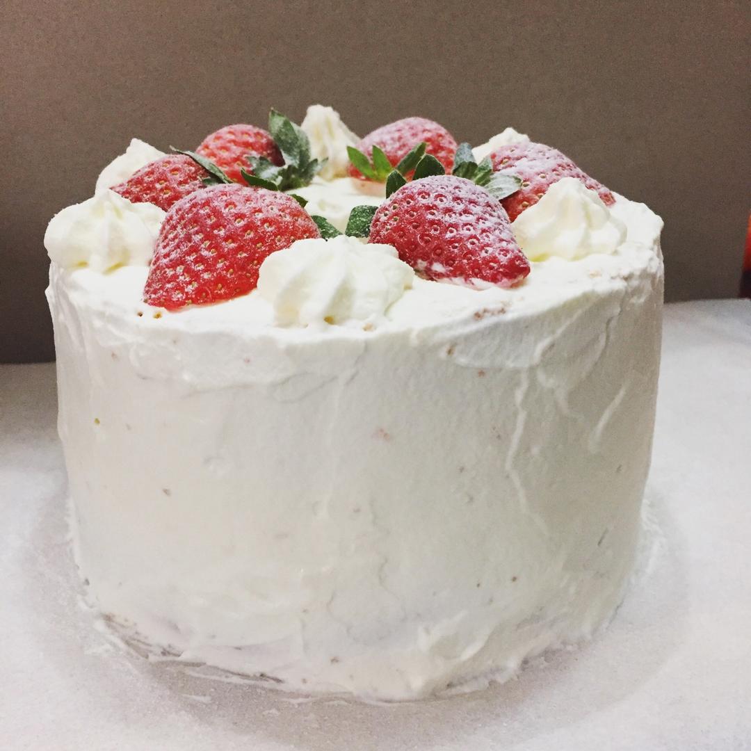 草莓戚风蛋糕【曼达小馆】
