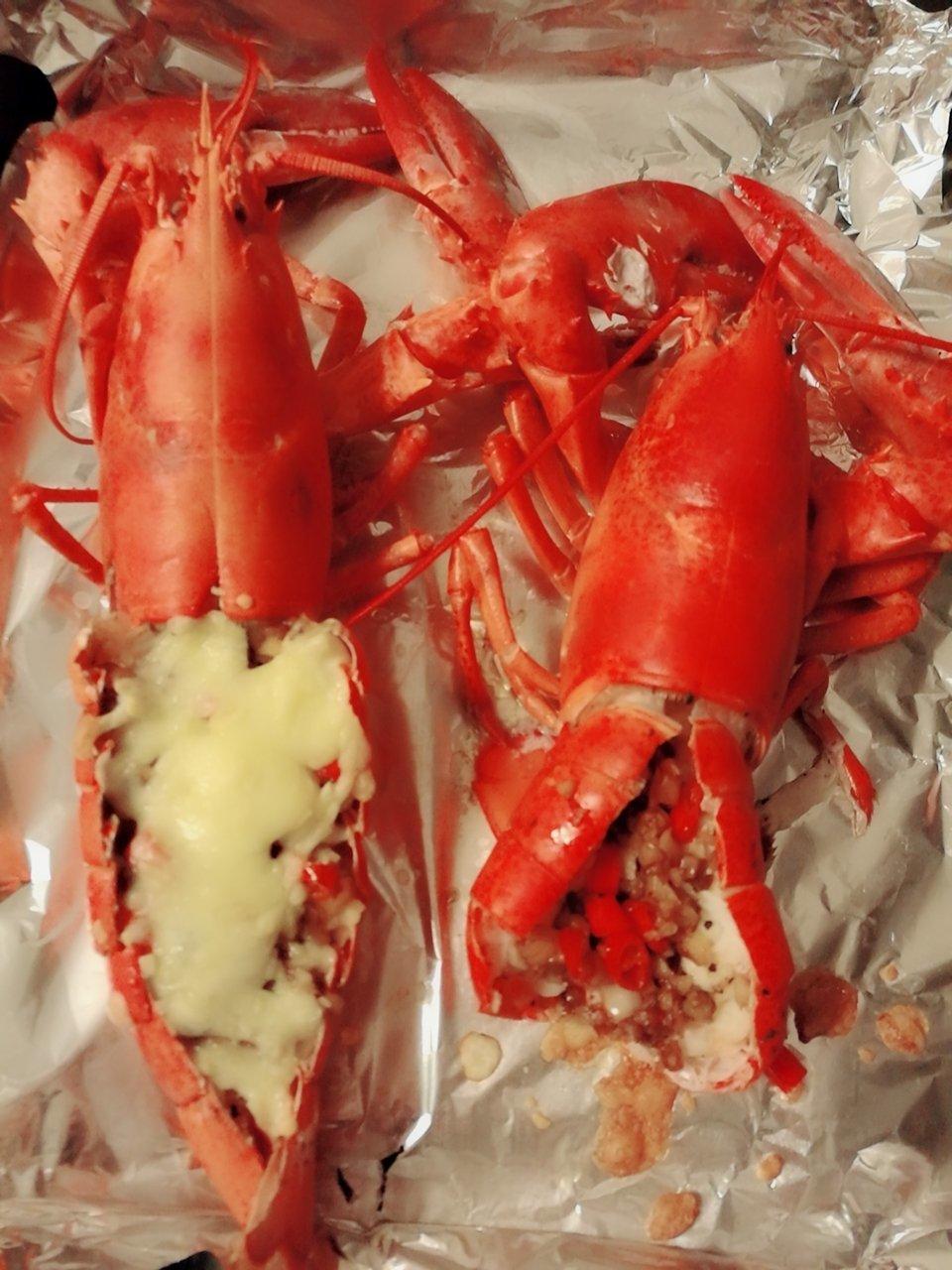 奶油芝士蒜蓉焗龙虾