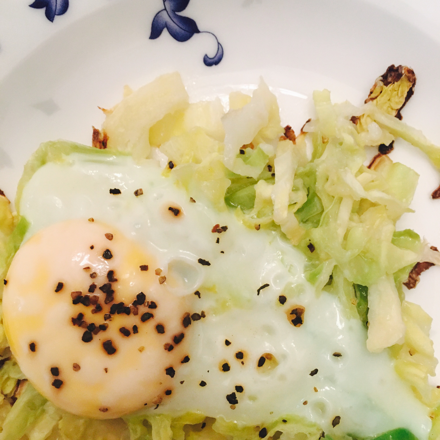 快手早餐料理-卷心菜烘蛋