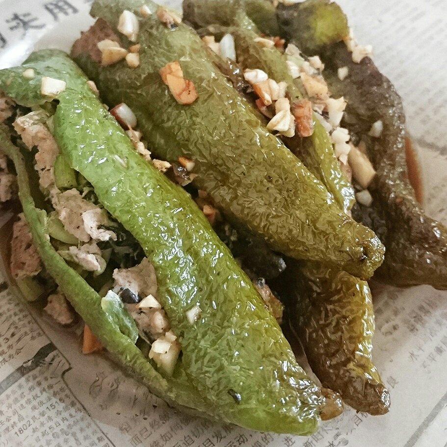 虎皮尖椒酿肉