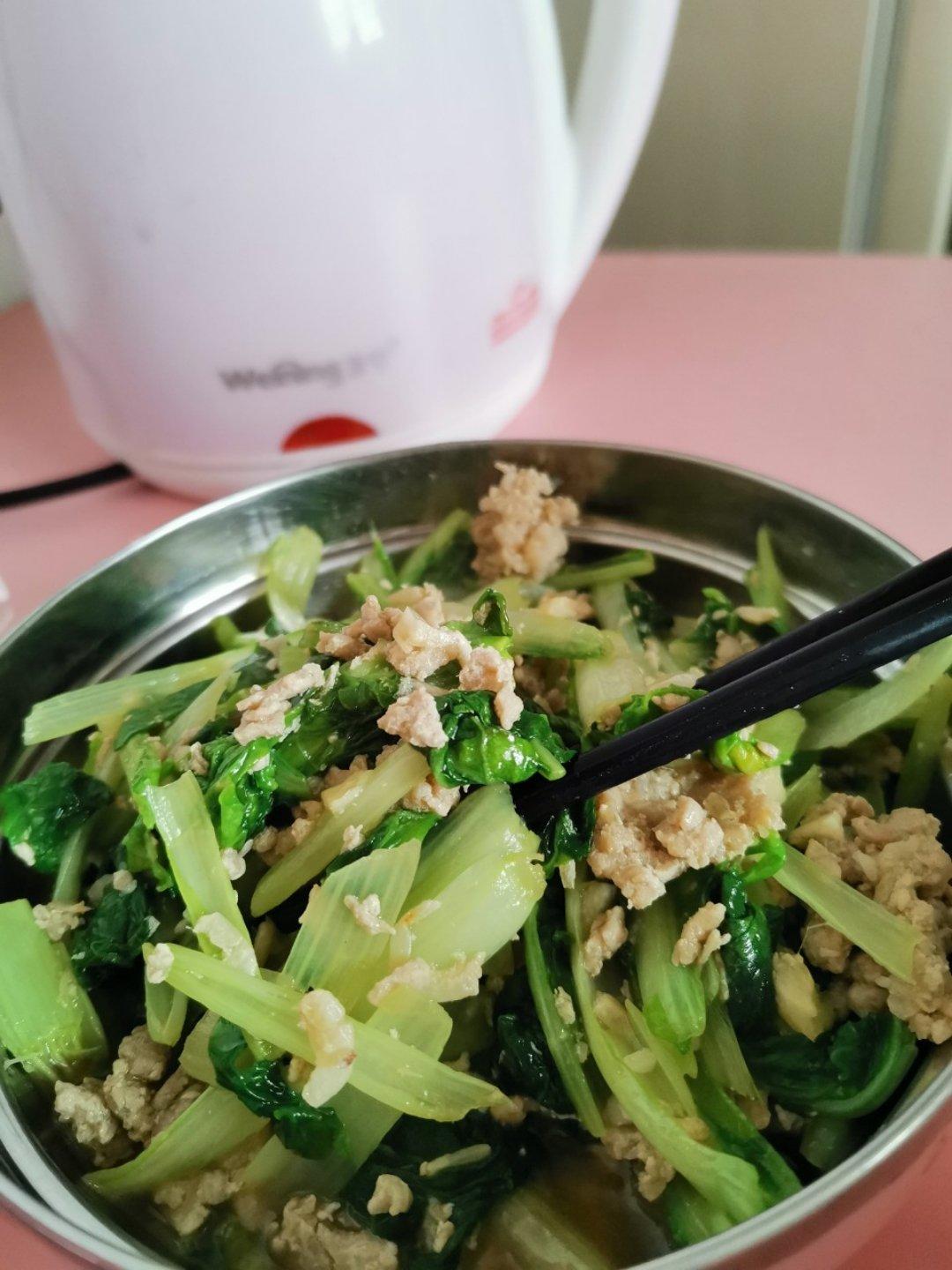 超级好吃的虾皮小白菜