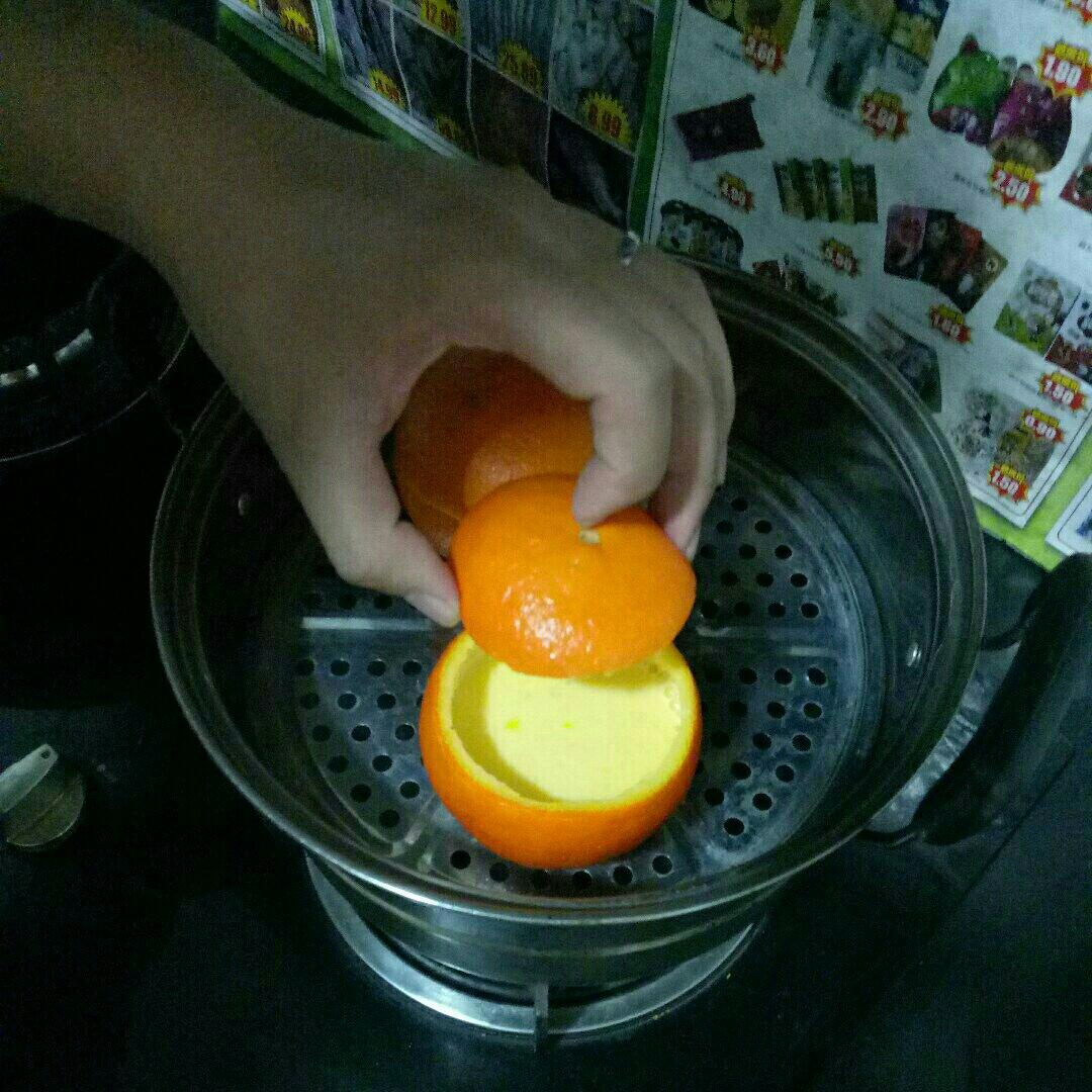 甜橙牛奶蛋羹
