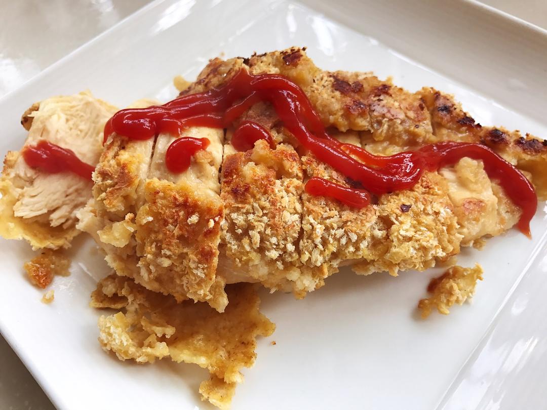 小童0523做的香酥烤鸡排(烤箱版不用油)