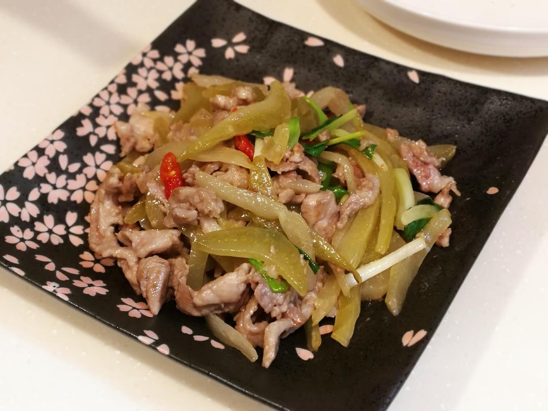 下粥小菜-咸菜炒肉