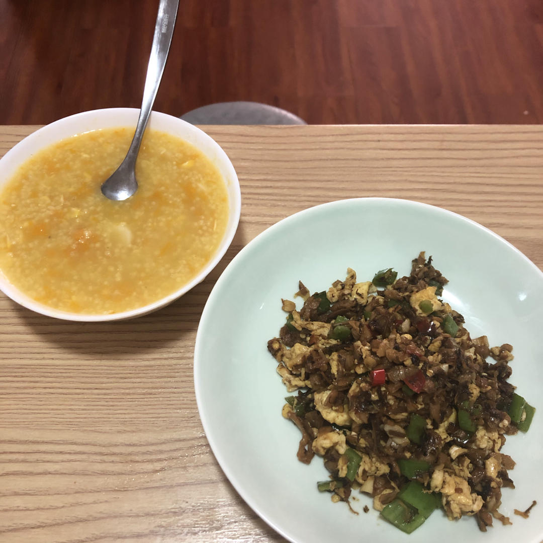 鸡蛋炒外婆菜(下饭菜)