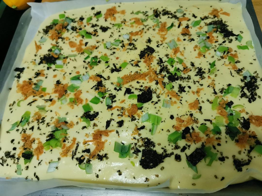 香葱海苔肉松蛋糕卷