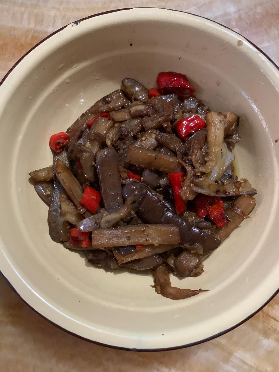 红烧肉沫茄子