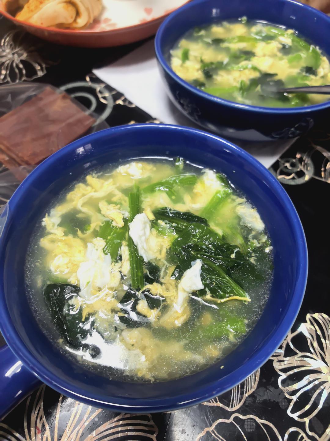 菠菜鸡蛋汤