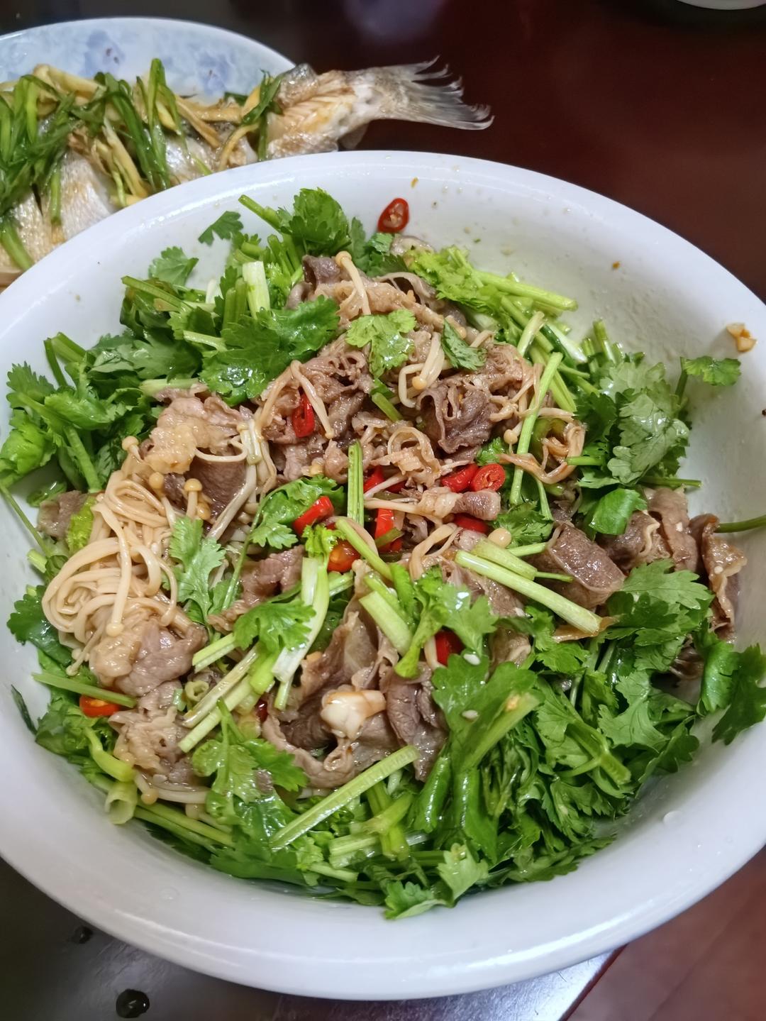 香菜拌牛肉