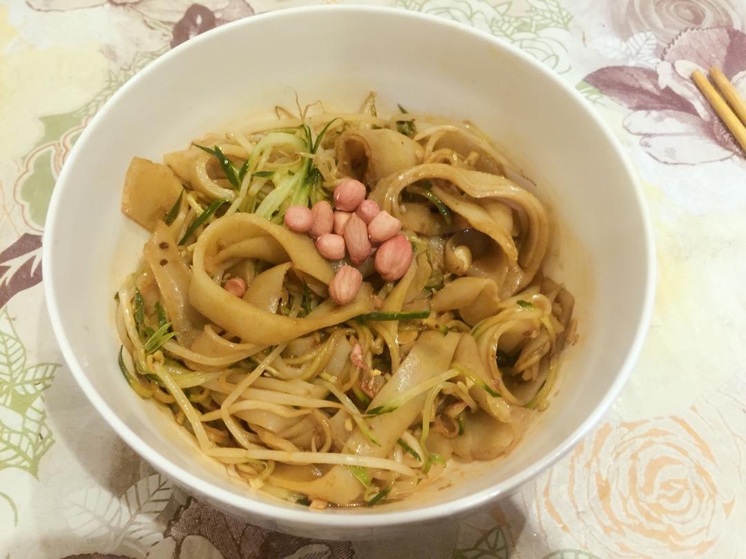 不用水洗的自制凉皮，零失败
