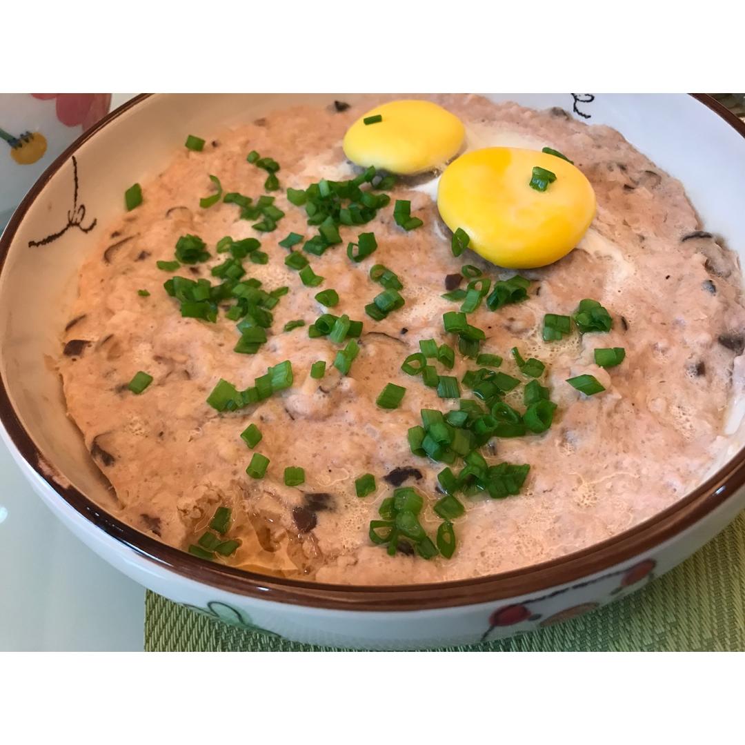 香菇马蹄蒸肉饼