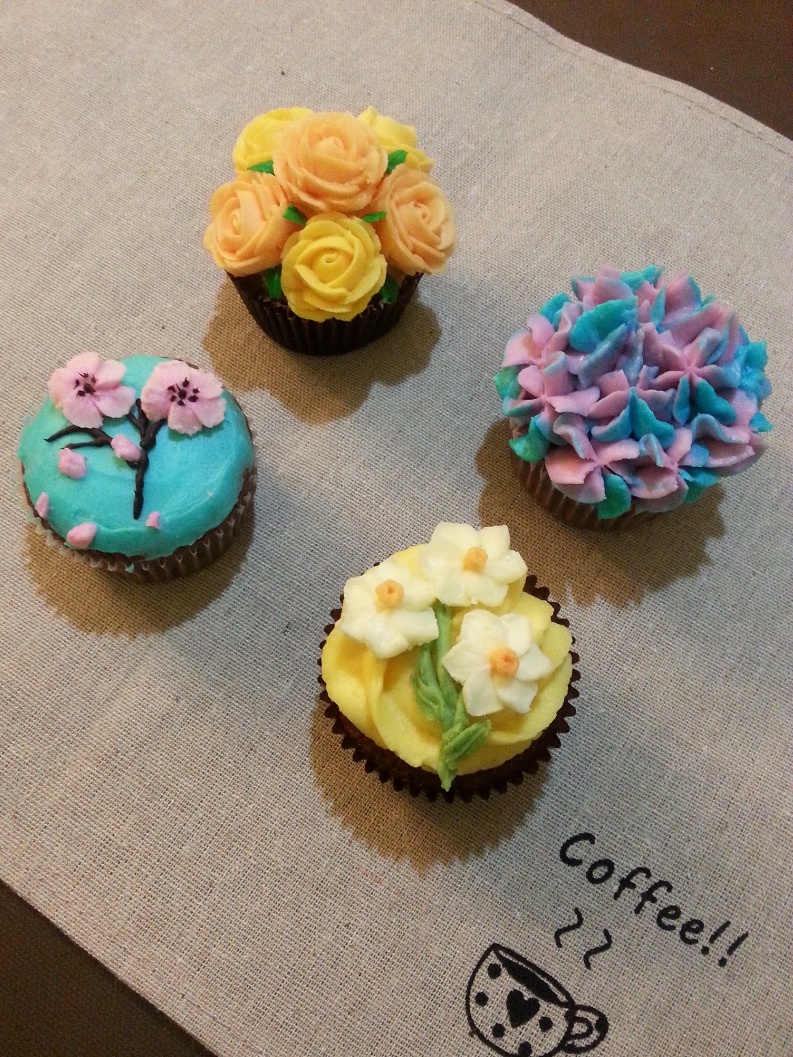 韩式裱花cupcake