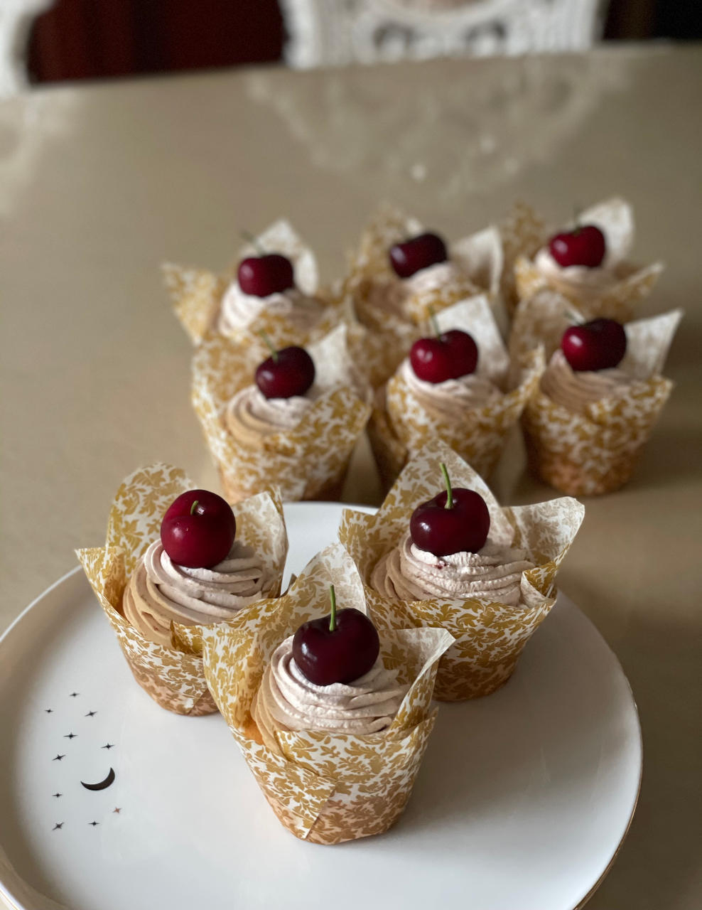 养生黑芝麻纸杯蛋糕（含原味、可可味、抹茶味）