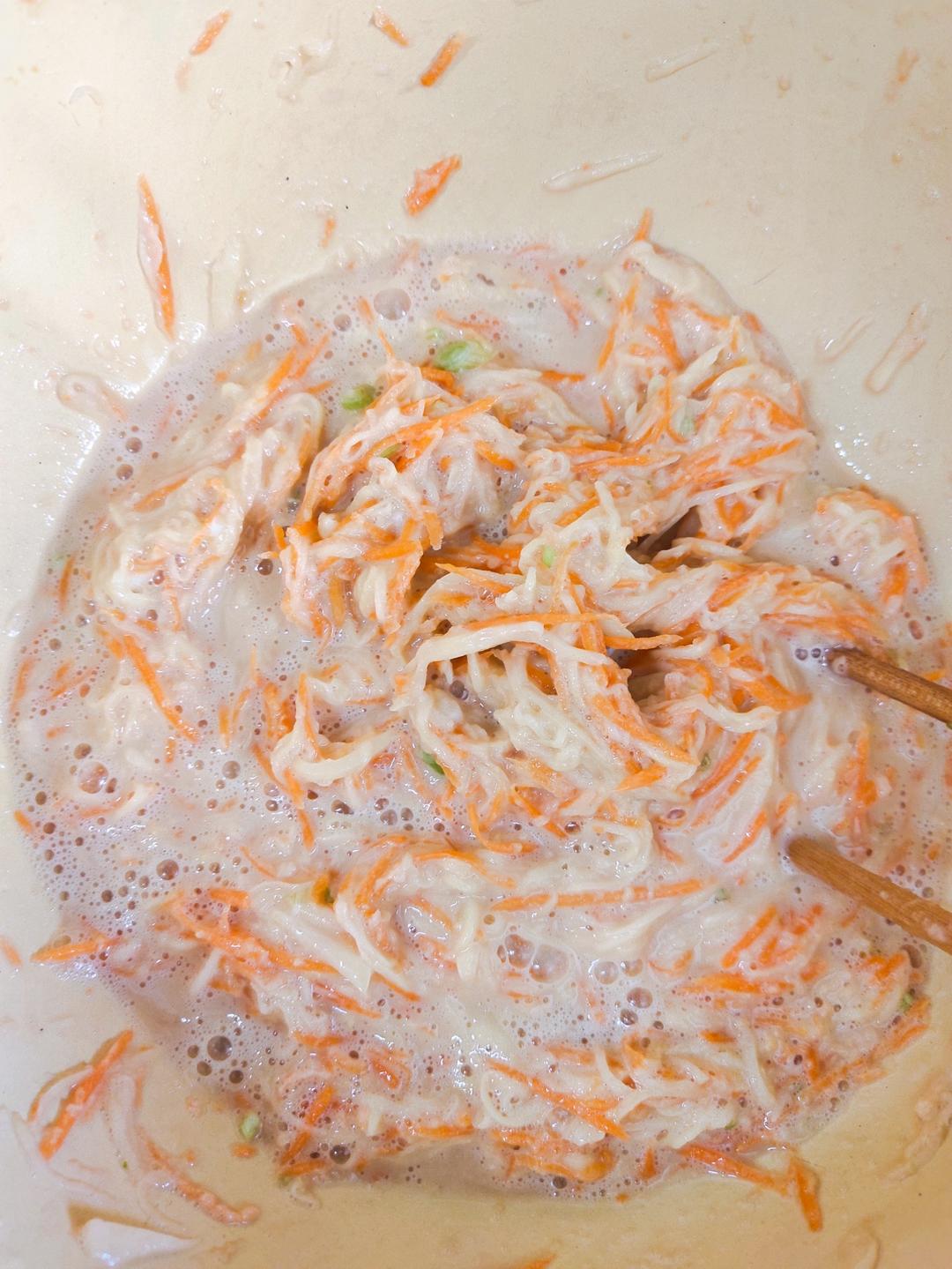 土豆饼(土豆胡萝卜丝饼)