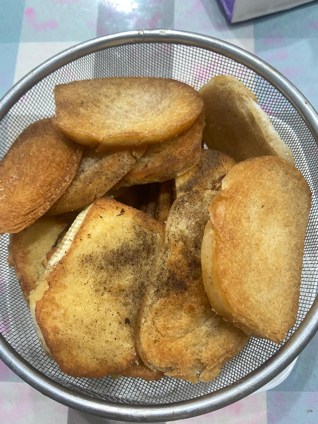 金黄酥脆利口的炸馒头片