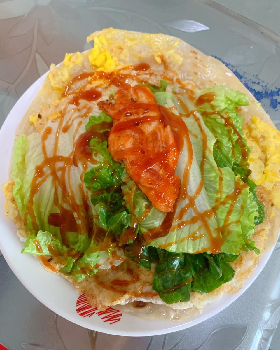 地瓜女做的自制手抓饼