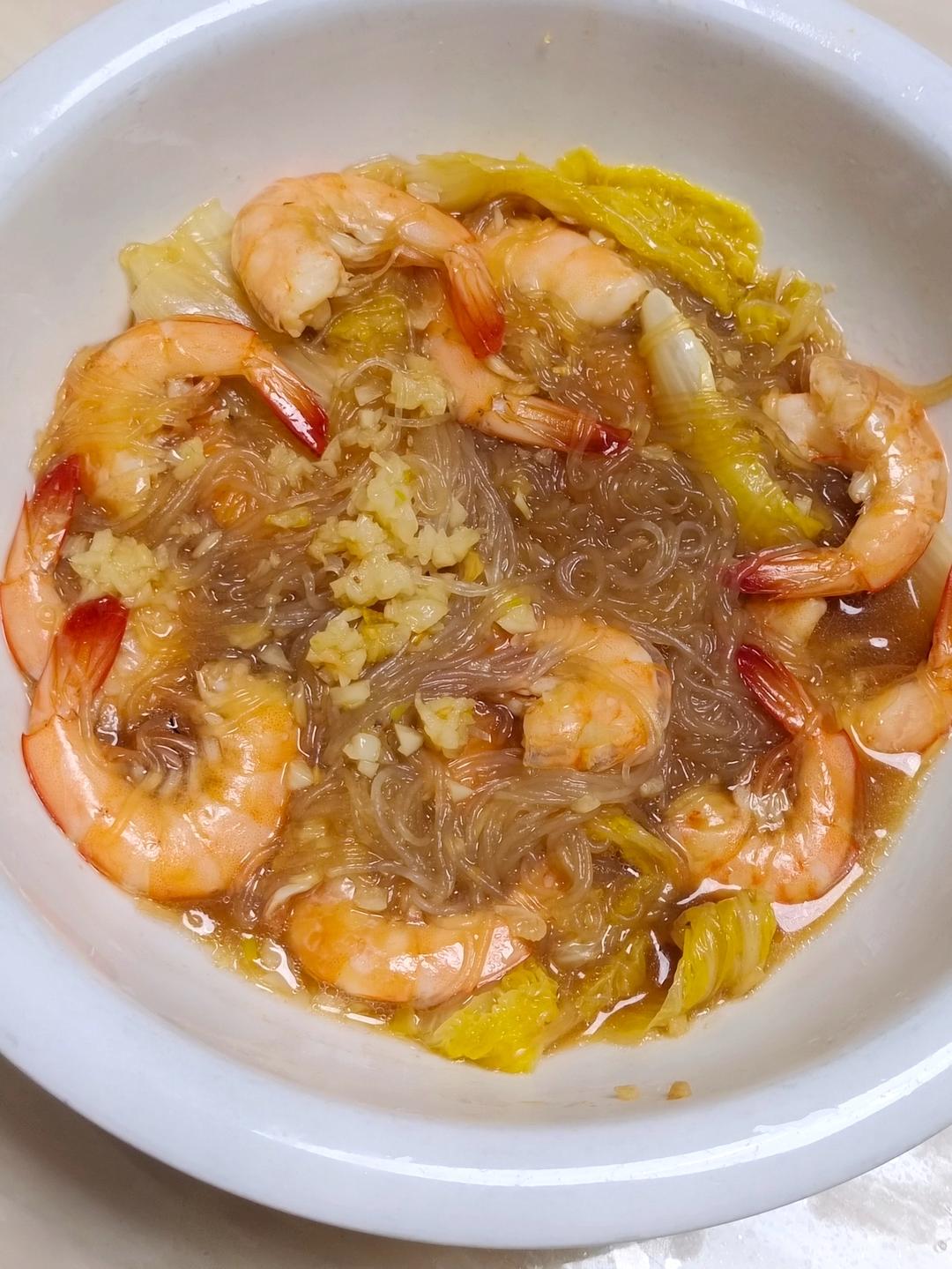 蒜蓉粉丝虾煲