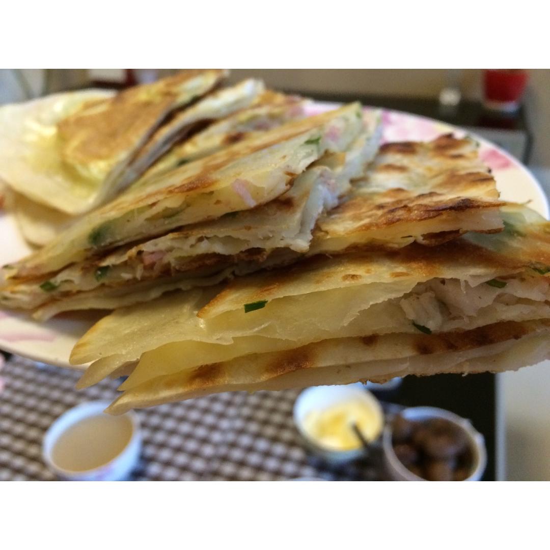 可能是最好吃系列--鸡蛋葱油饼