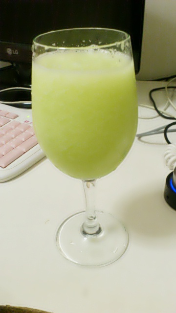 网状哈密瓜汁