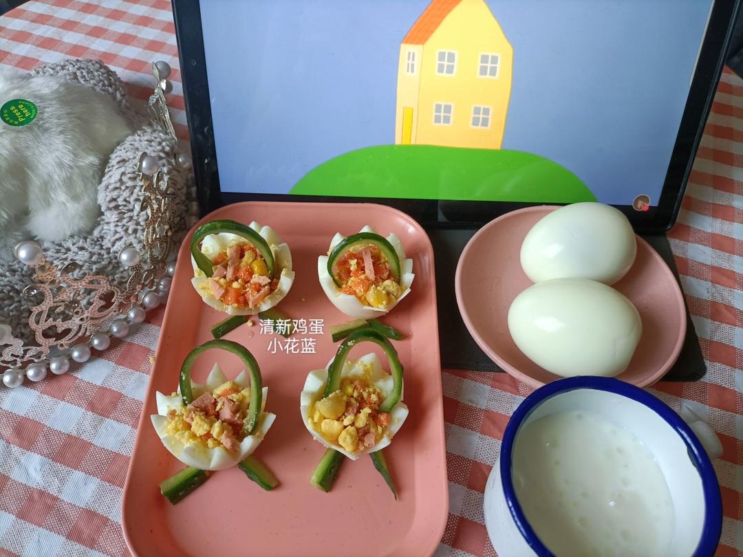 清新鸡蛋小花篮