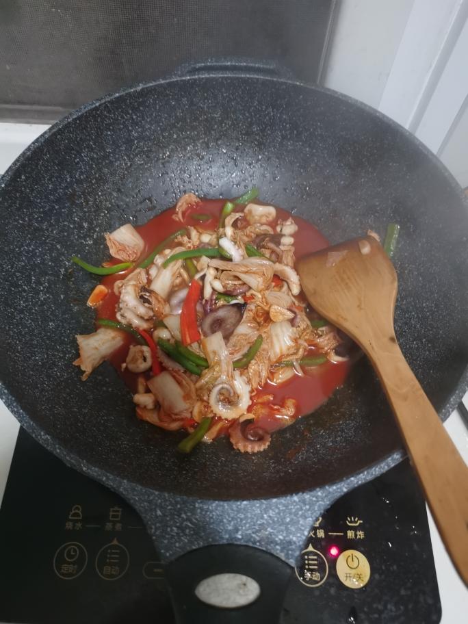 超级简单的韩式炒八爪鱼