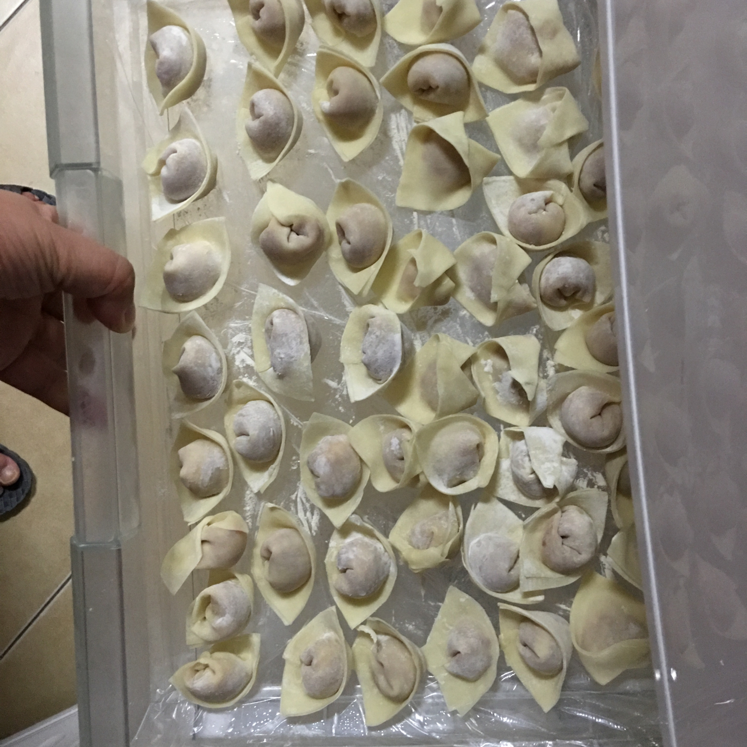 云吞的制作步骤（元宝）