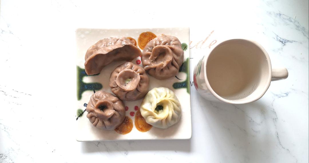 低卡韭菜鱼肉荞麦包