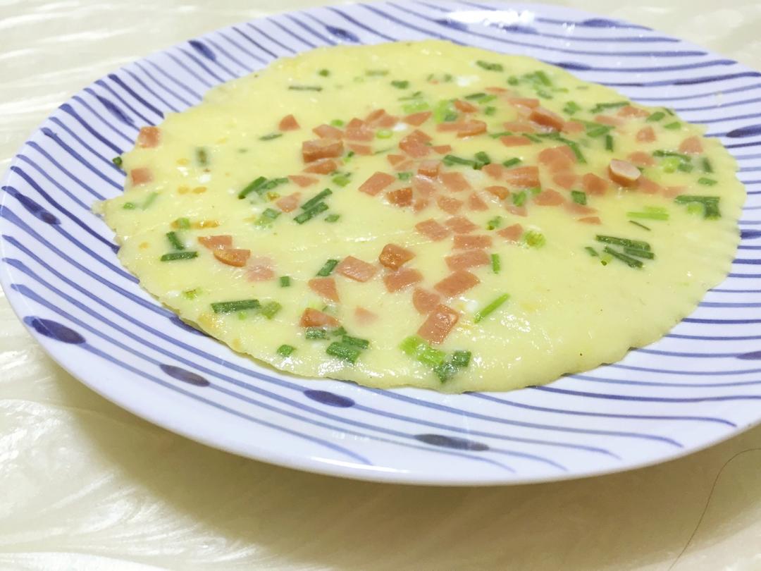 快手鸡蛋饼～～十分钟早餐！