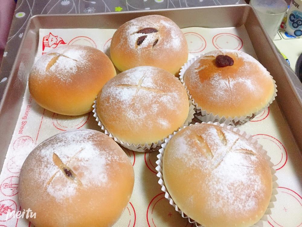 豆沙蛋黄面包～好吃到哭～