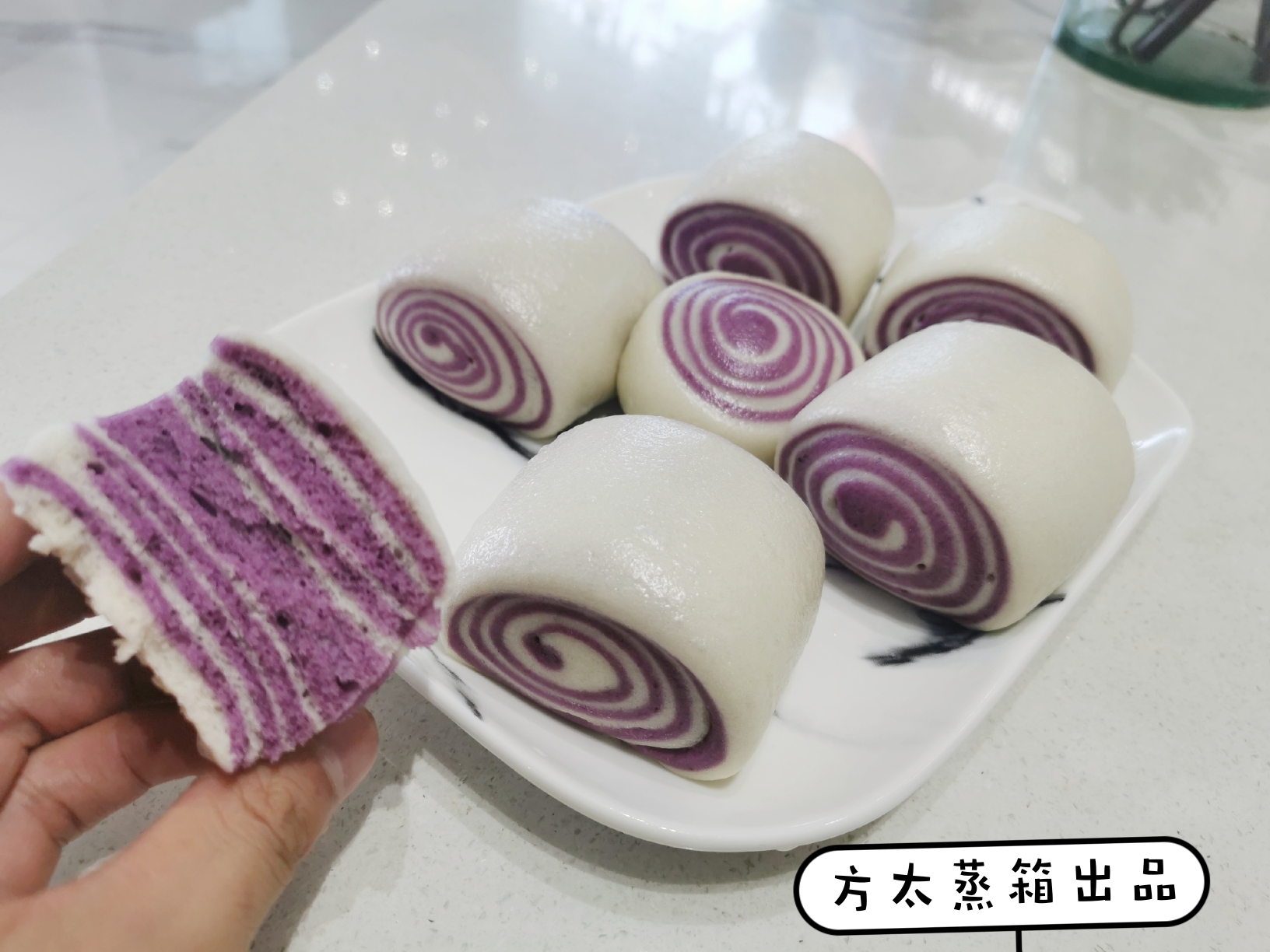 紫薯双色蒸馒头的做法