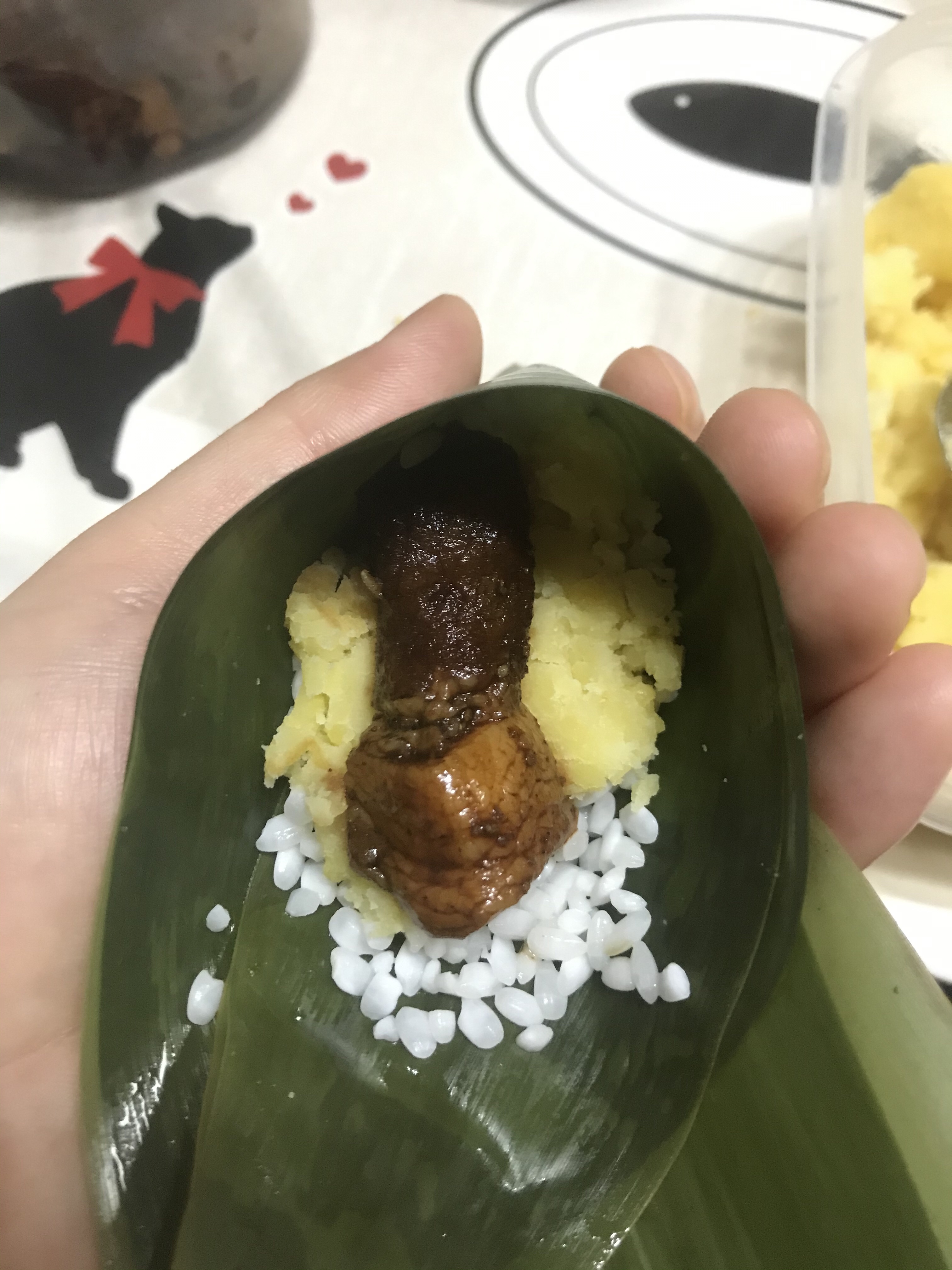 黄绿豆肉粽子的做法 步骤6