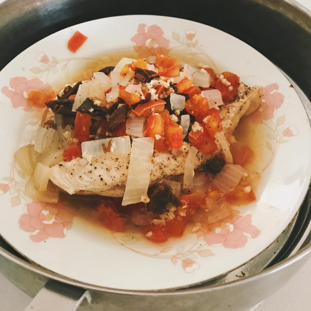 【健康三餐】番茄口蘑蒸鸡胸