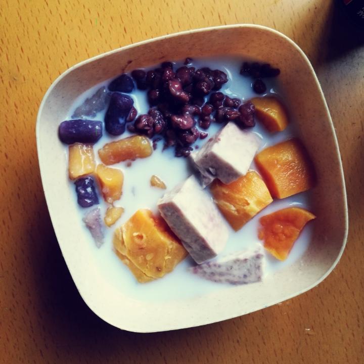 芋圆红豆汤