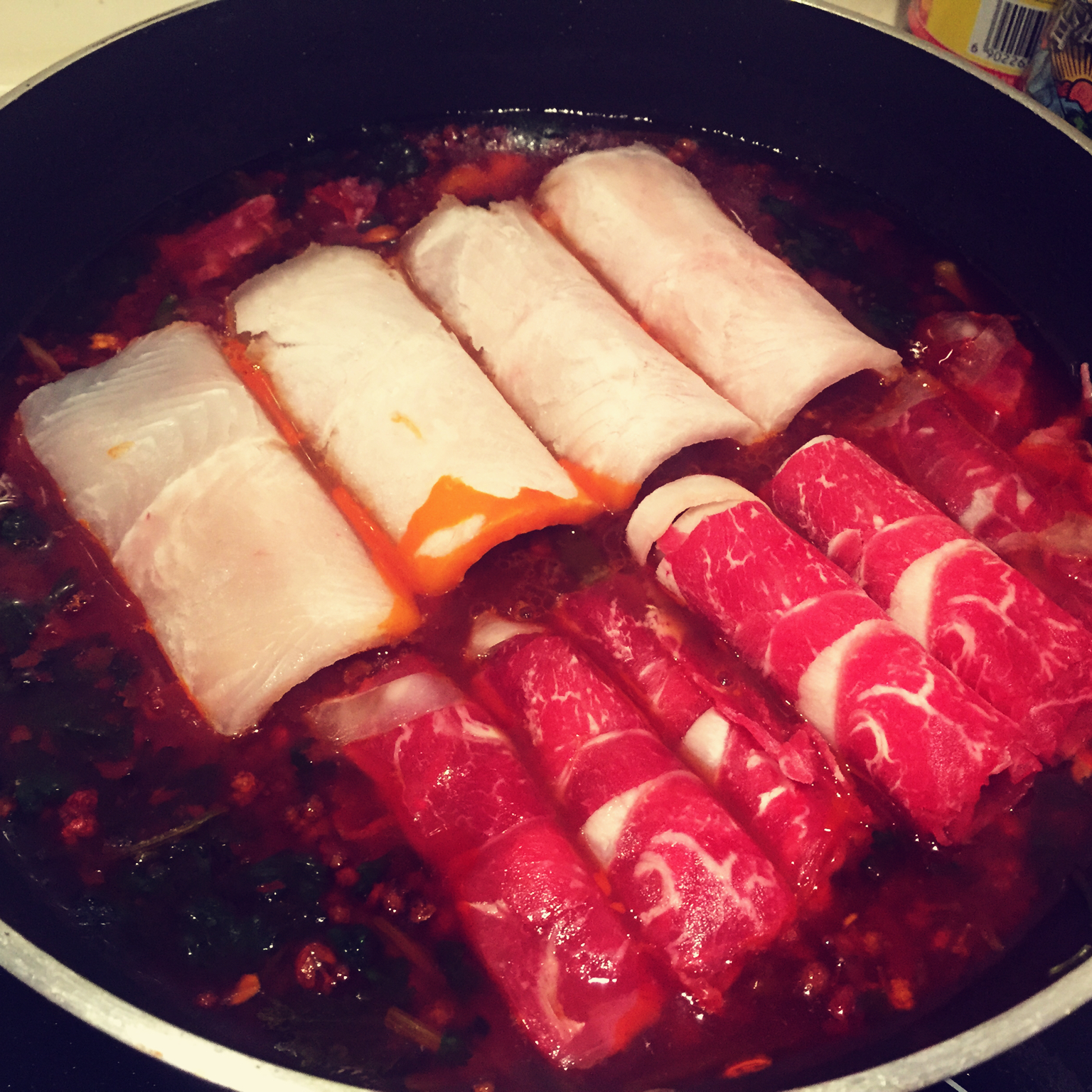 薛瑶813做的自制麻辣重庆火锅