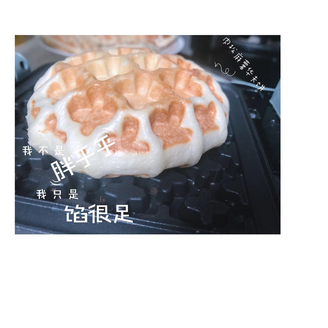 红糖麻薯华夫饼