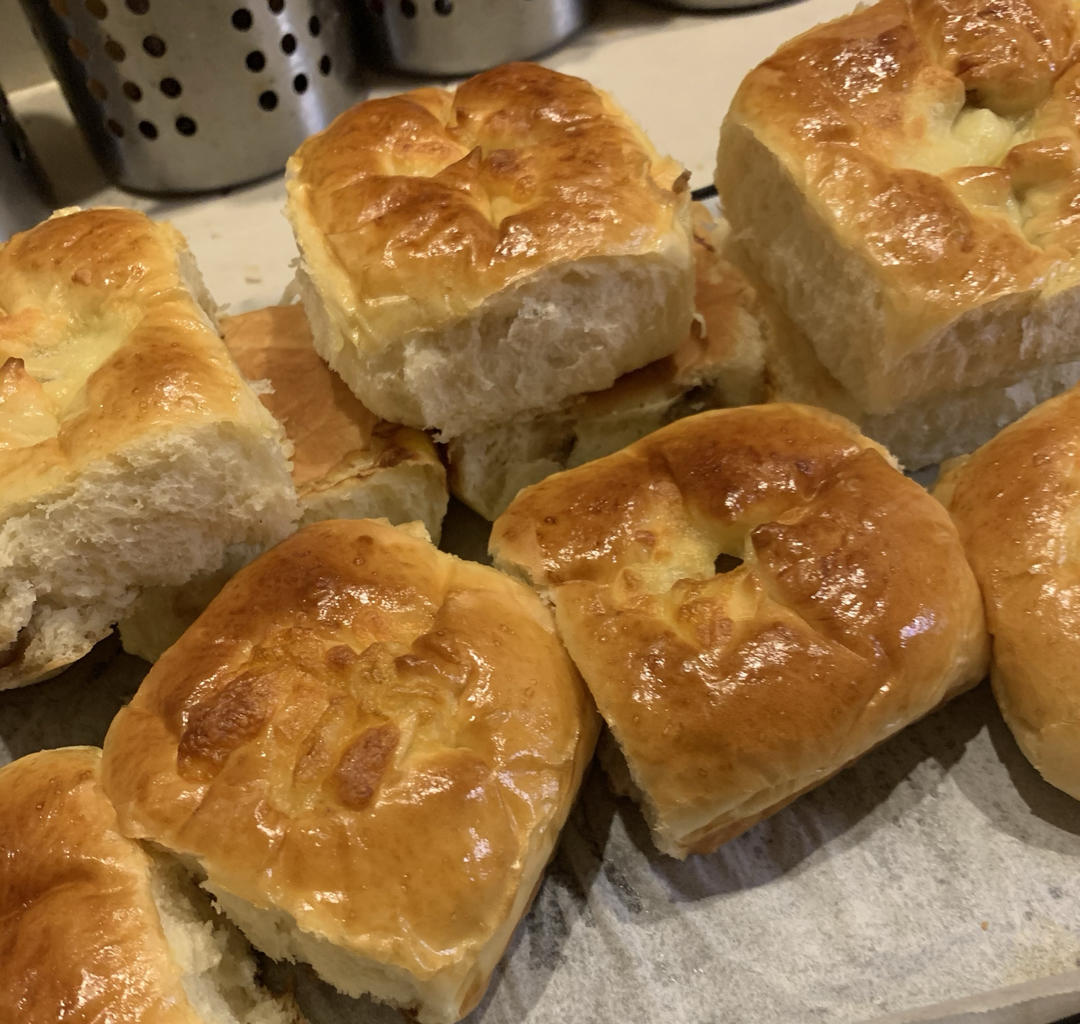 豆乳芝士栗子面包