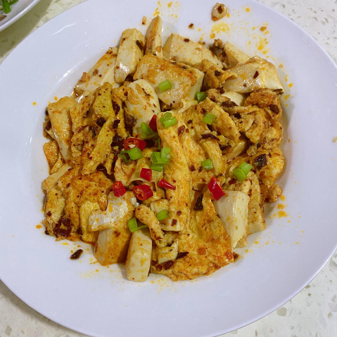 无敌诱人巨下饭鸡蛋抱豆腐