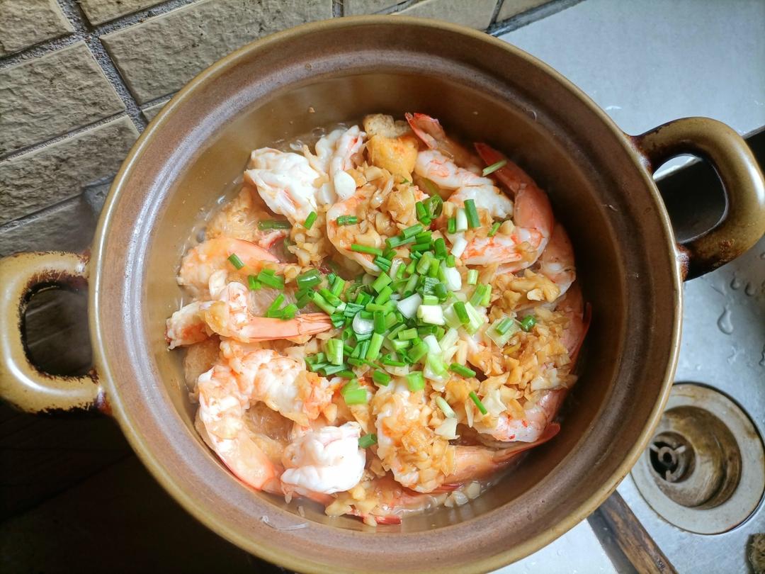 蒜蓉粉丝虾煲