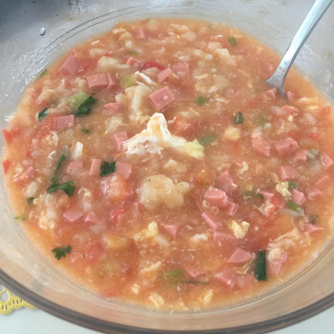 西红柿鸡蛋疙瘩汤