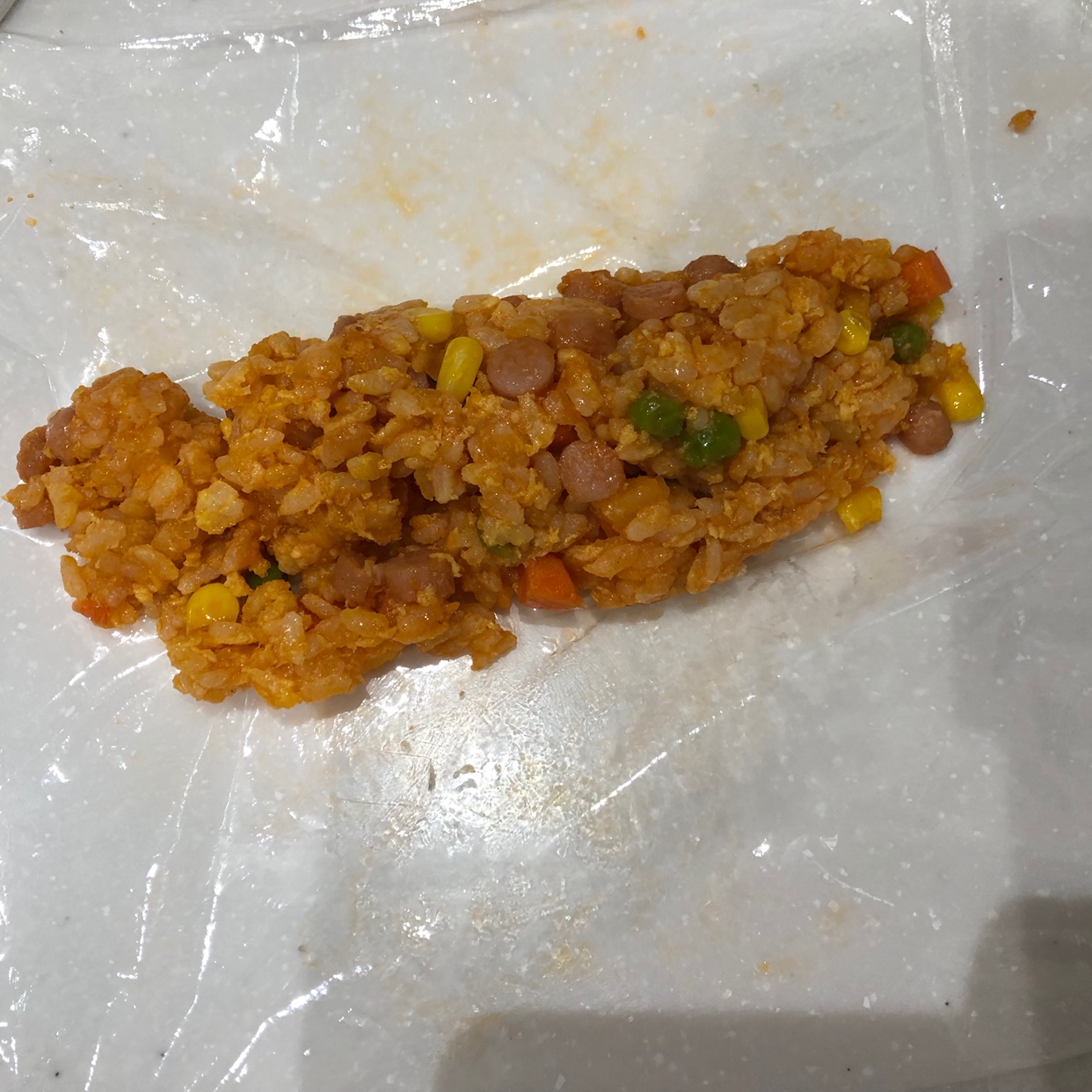 宝宝早餐之蛋卷式蛋包饭的做法 步骤10