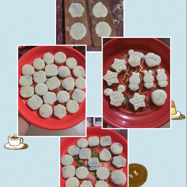 红豆沙冰皮月饼