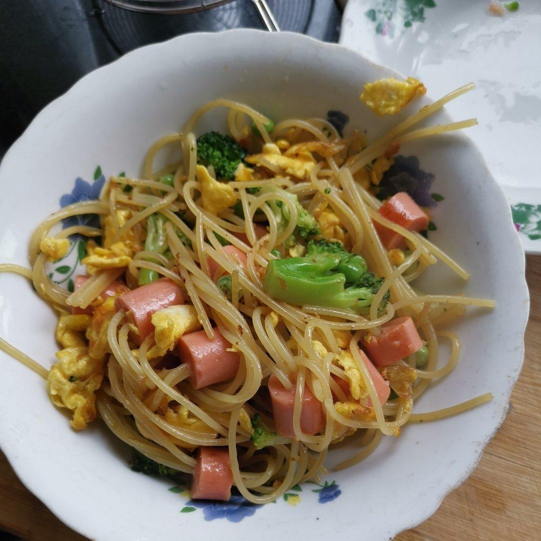 炒的意大利面