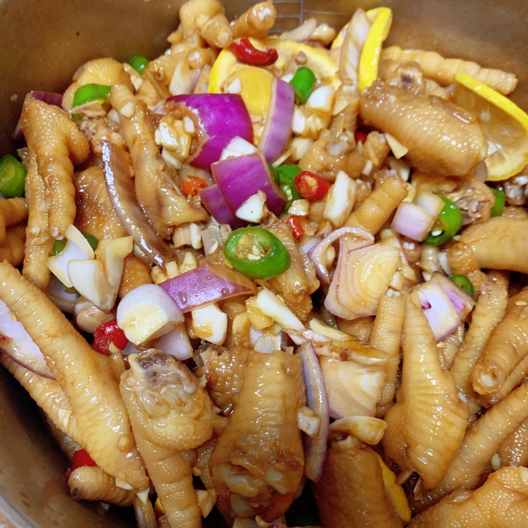 【柠檬酸辣鸡爪】自制超级无敌美味的网红鸡爪