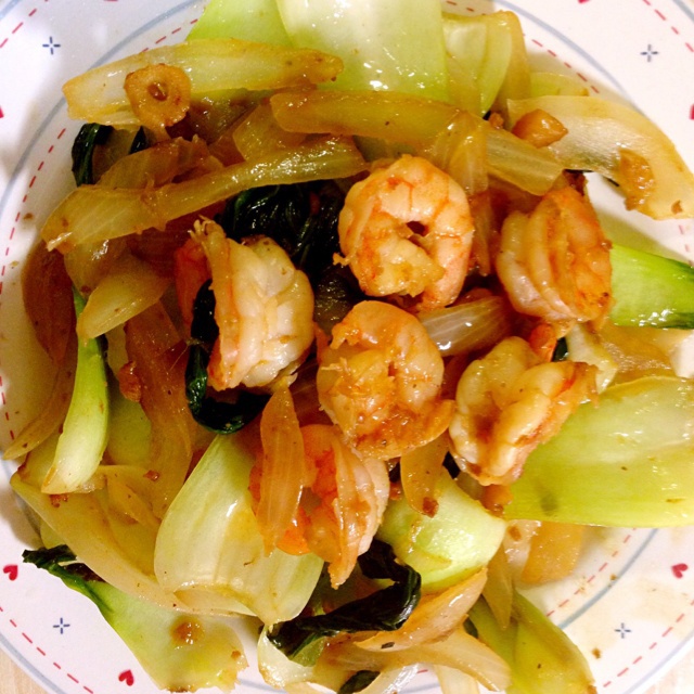 虾仁油菜