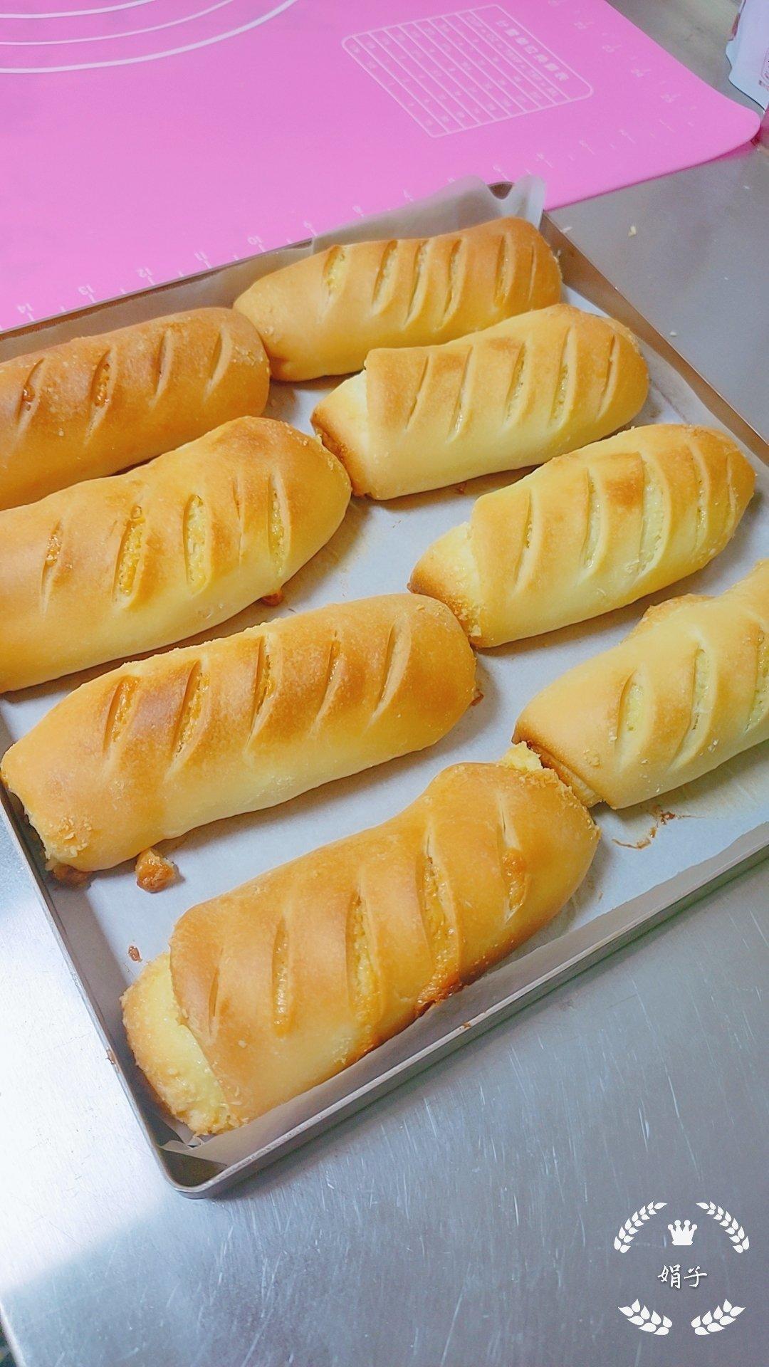 椰蓉餐包（一次发酵，玉米油版，或黄油）